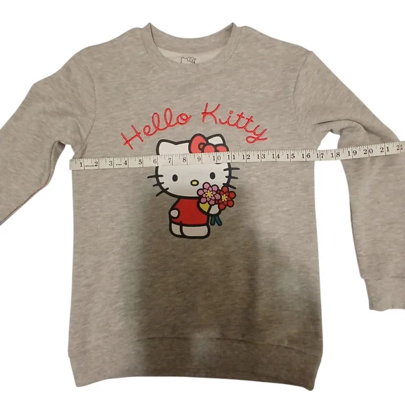 Hello Kitty Gray Pullover Sweatshirt - Size M - NWOT - Picture 6 of 8